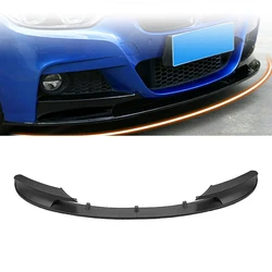 Front Bumper Spoiler Lip For BMW F30 F31 3 Series M Sport 2012-2018 320i 328i 330i 335i Matte/Gloss Black/Carbon Look Splitter