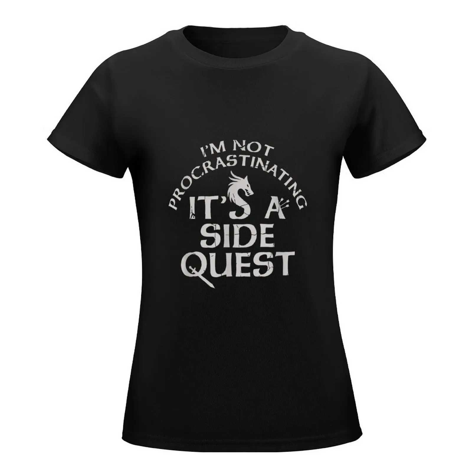 I'm Not Procrastinating It's A Side Quest T-Shirt plain customizeds anime Woman T-shirts