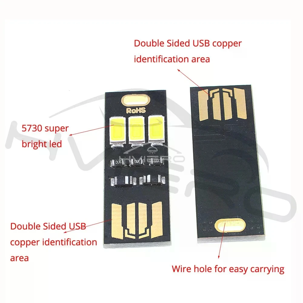 Portable Mini USB Power 3 LED Night Light 1W 5V Touch Dimmer Warm White Light for Power Bank Computer Laptop Keyboard Lamp