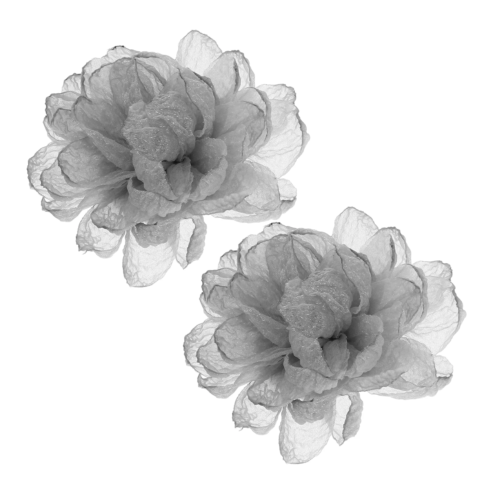 

2 Pcs Shoe Flower Decoration High Heel Removable Buckle Clips Accessory Shoes Decorations Cloth Accessories Miss