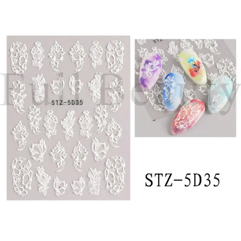 5d Nail Sticker Simple And Delicate Camellia Camellia Hanga Sticker Beauty And Health Tulip Nail Stickers Rugged And Durable