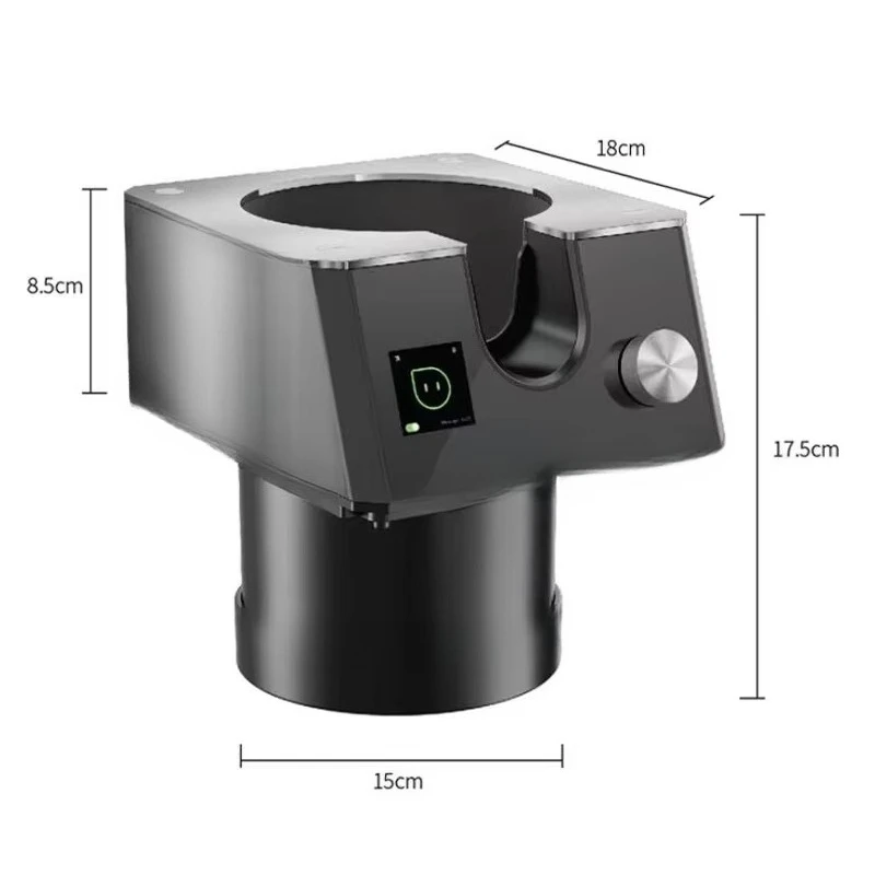 Coffee Grounds Cleaner Fully Automatic Stainless Steel Powder Bowl No Cloth Required Water Washing Electric Commercial Cleaning
