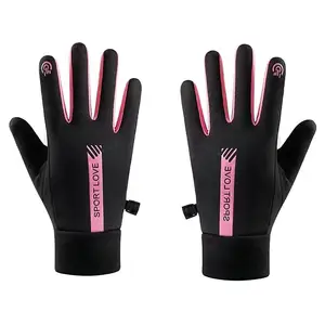 Thermal Fleece Winter Gloves Thicken Windproof Ski Gloves Winter Warm Cold Resistance Touch Screen Gloves & Mittens