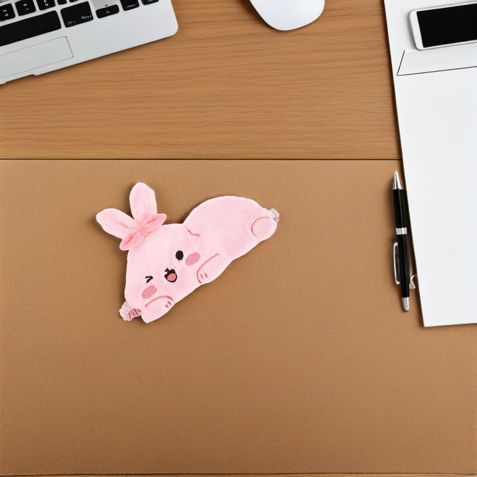 

1 set 1 Set Neck Pillow Eye Mask Set: U-Shaped Nap Pillow With Rabbit Sleep Mask For Travel Airplane Car Office Use, Portable