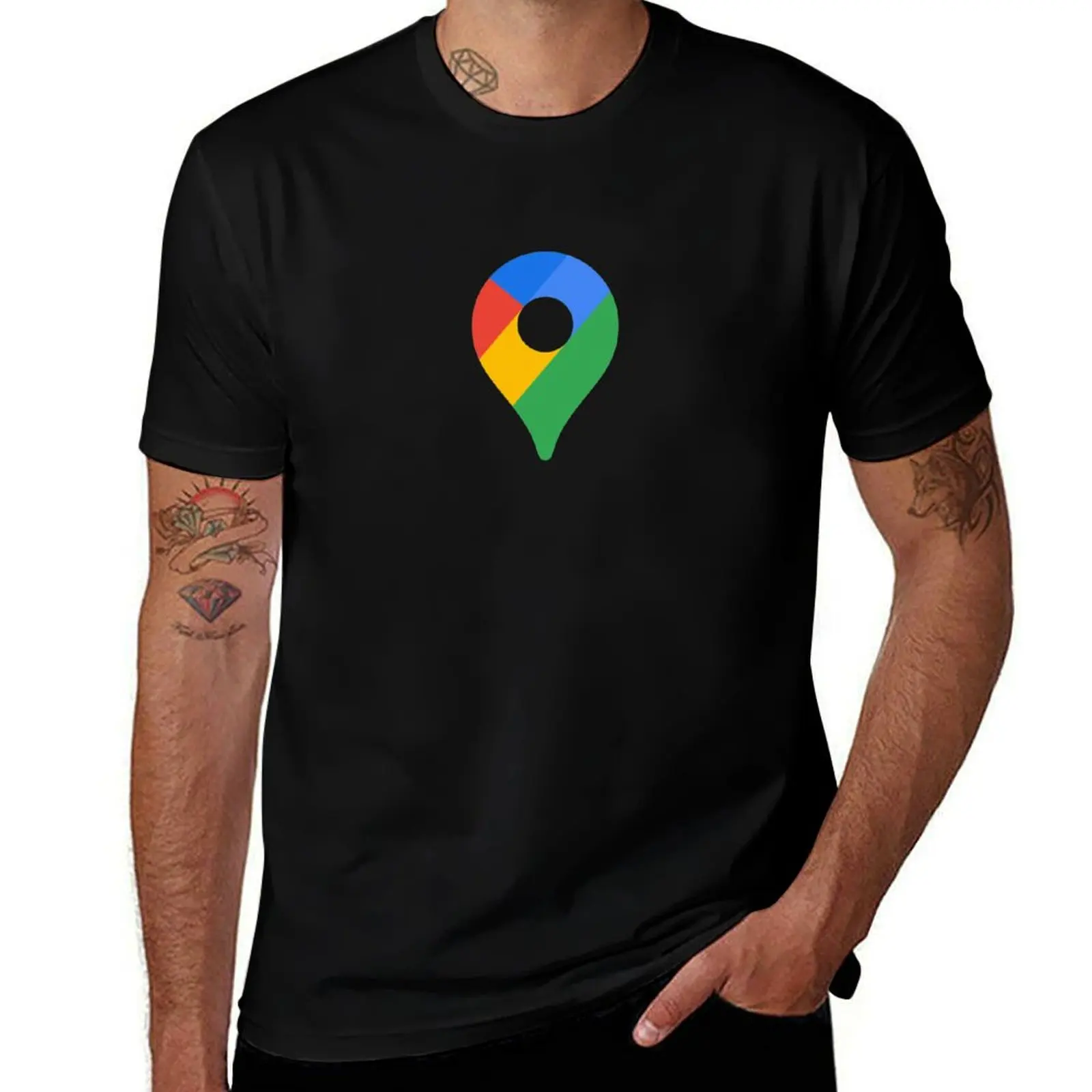 

Google Maps T-Shirt cotton graphic tees oversizeds shirts graphic tee anime tshirt mens white t shirts