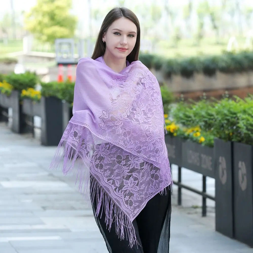 For Female Cheongsam Shawl Dress Shawl Hair Scarves Neckerchief Bridesmaid Shawl Beach Yarn Lace Scarf Women Scarf Bride Shawl