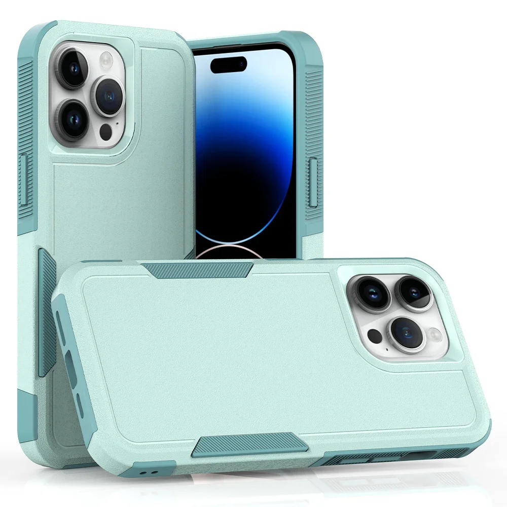 Armor Shockproof Phone Case for IPhone 11 12 13 14 15 Pro Max Xs XR SE 2022 8 7 6 Plus TPU Bumper Hard Plastic Back Otter Cover