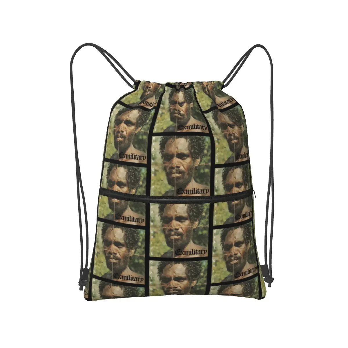 

Death Grips Exmilitary Backpacks Multi-function Portable Drawstring Bundle Pocket Storage Bag Book Bags For Travel Students