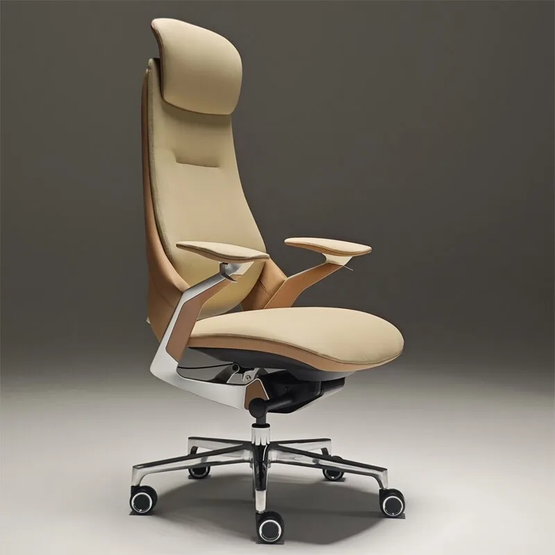 

Эргономичное офисное кресло класса люкс с регулировкой, из кожи и массива дерева, новое, для руководителя, электрическое, аксессуар для рабочего стола