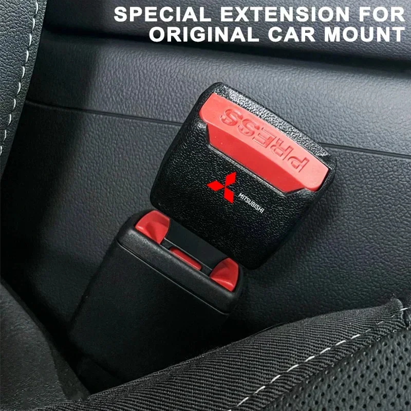 Автомобильные страховочные ремни, удлинитель, пряжки ремней безопасности, удлинитель для Mitsubishi Outlander Lancer 10, RALLIART Eclipse L200 Pajero