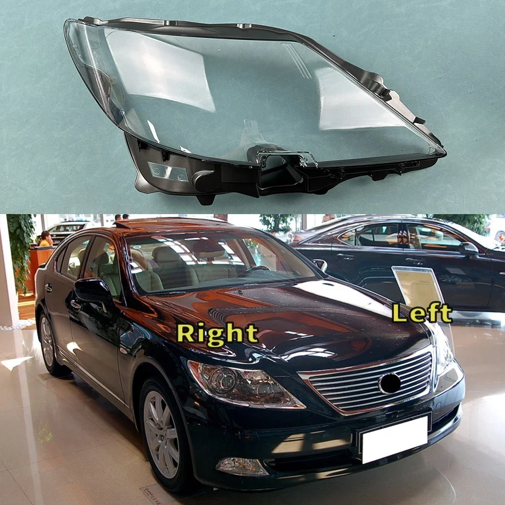 For Lexus LS460 2006-2009 Transparent Lampshade Front Headlight Shell Headlamp Cover Lens Plexiglass Auto Replacement Parts