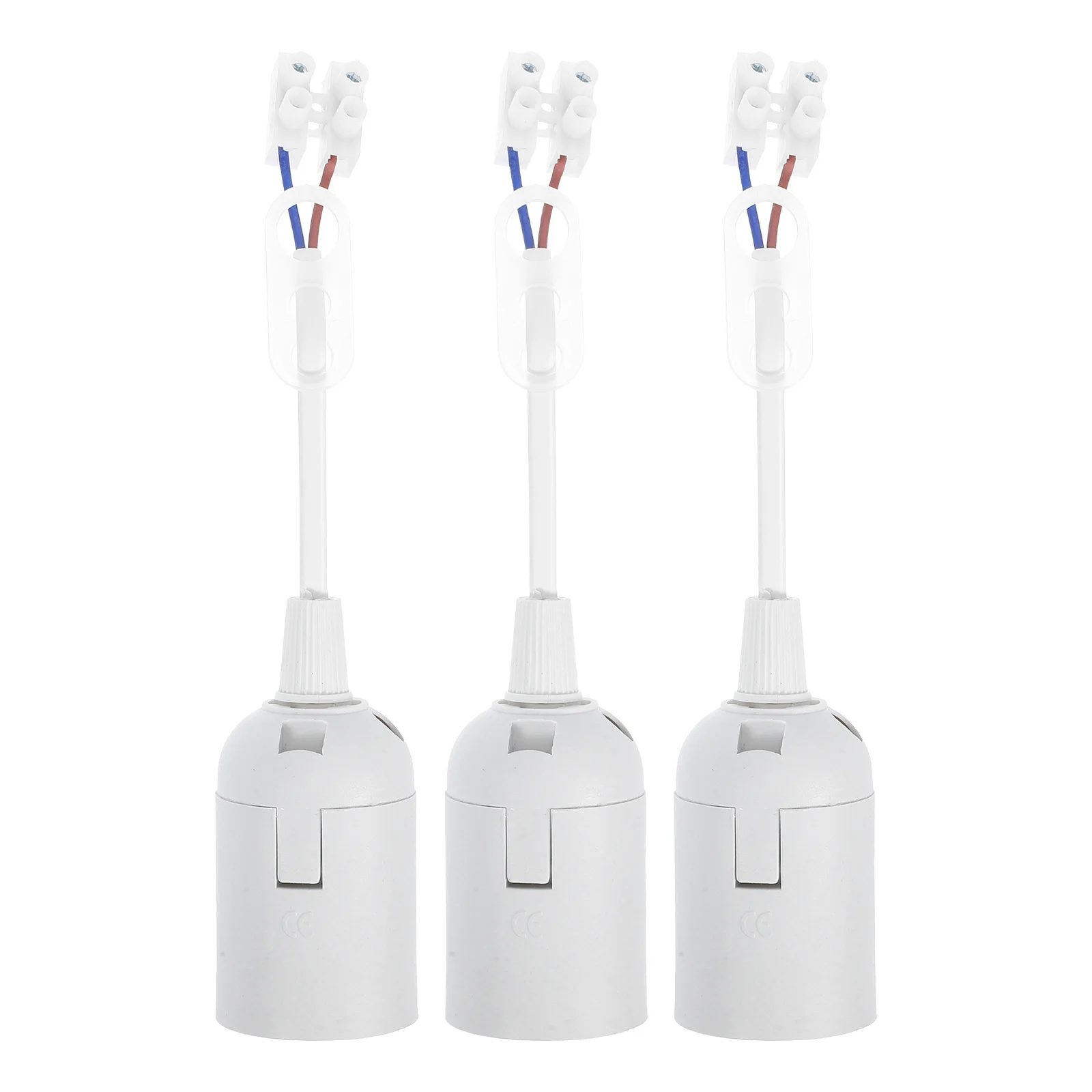 

3Pcs E27 Pendant Lamp Holder Light Socket Hanging Fixture Bulb Socket Holder for Home Living Room Bedroom Kitchen Lighting