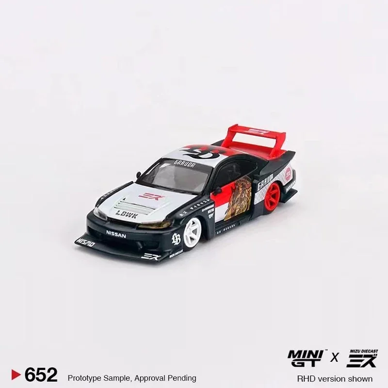 

Мини GT 1:64 модель автомобиля LB-супер силуэт S15 Silvia Garuda литой автомобиль #652