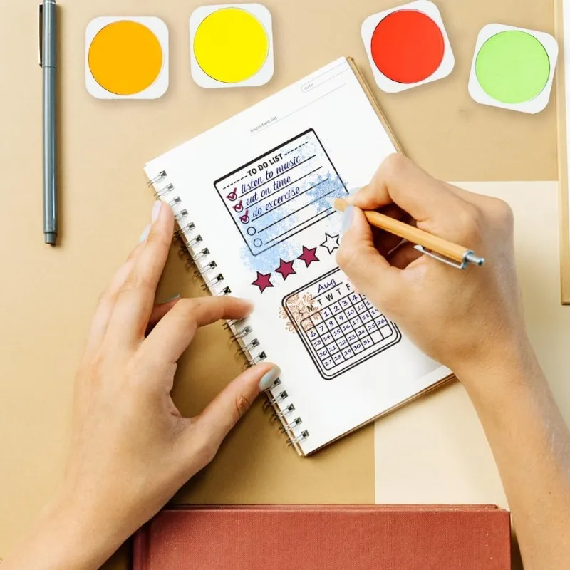1 pc Clear Label Stamps Date and Schedule Rubber Stamp Silicone Stamp Background Transparent Stamps for Card Making Photo Album