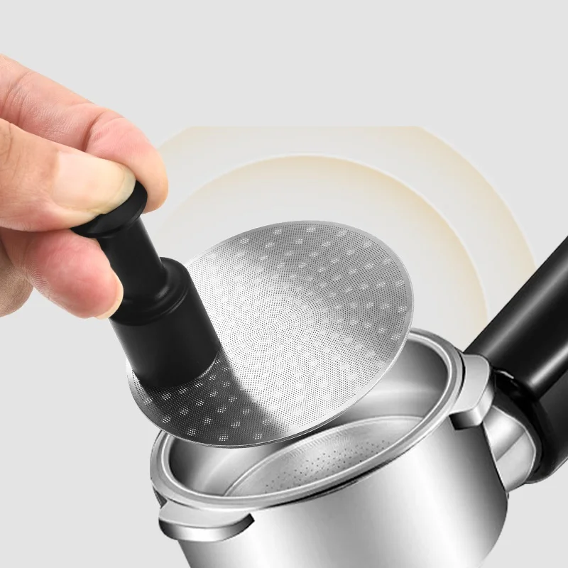 Black Silver Espresso Puck Aluminum Coffee Puck Remover Coffee Portafilter Tool Compact Storage Precise Operation