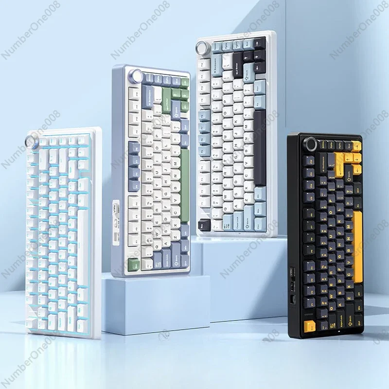 Mechanical Keyboard Structure Full-key Hot-swappable 2.4 Three-mode Keyboard Axis Game Office E-sports