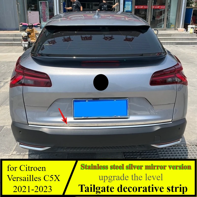 

for Citroen Versailles C5X trunk trim modification special tailgate trim stainless steel bright strip
