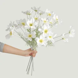 Camomiles Silk Artificial Flower 57cm High Quality Gerber Daisy Fake Flowers Diy Party Room Wedding Home Table Decorations New