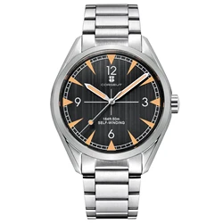Corgeut 41mm Men's Clock Automatic Relogio Masculino NH35Mechanical Sapphire White Black Blue Dial Steel Band Men's Watch