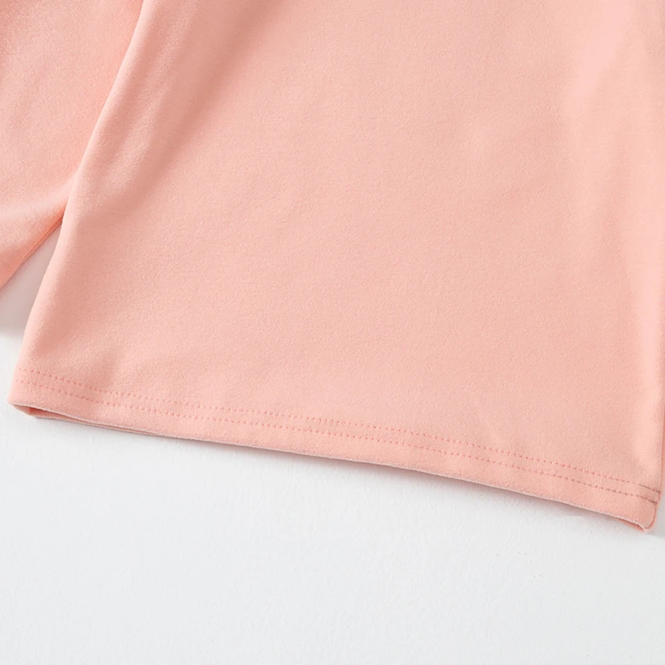 2/3-teiliges Herbst- und Winter-Set für Kinder, einfarbiges, warmes Langarm-Unterhemd mit mittelhohem Kragen für Jungen und Mädchen, lässiges, vielseitiges Oberteil – Detail 12
