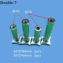 M10 Metal Screw Nuts Silver Color Spare Part of Soft Ice Cream Machine Accessories 2 Short + 2 Long 4 Screws