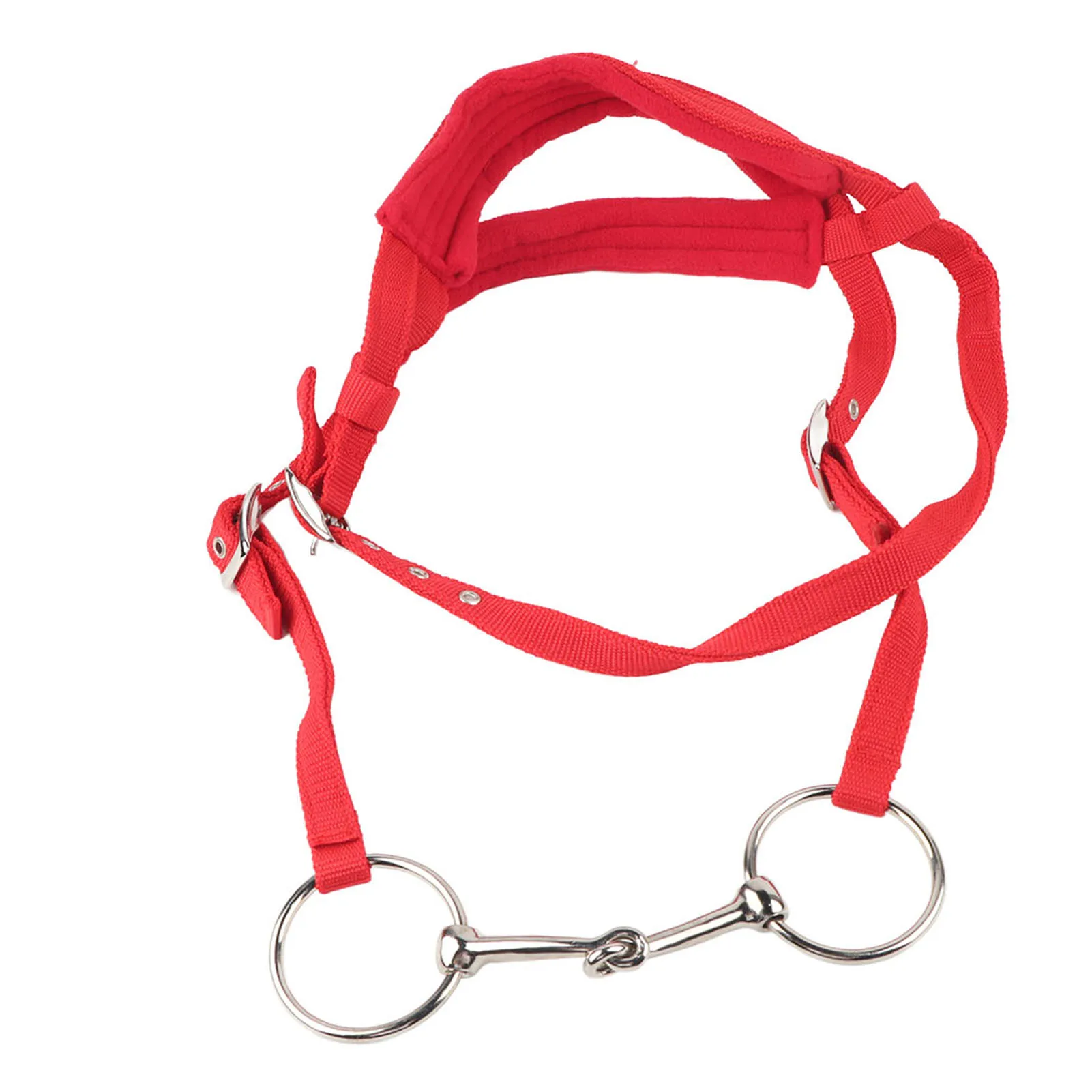 調節可能な馬勒、手綱、ハーネス、ヘッドストール、ソフトクッション付きメッキリング付き馬銜、乗馬用品