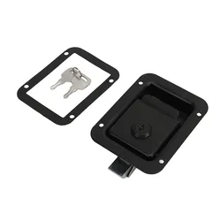 RV Toolbox Flush Rugged Stylish Reliable Trailer Paddle Door Black High Hardness for Campers