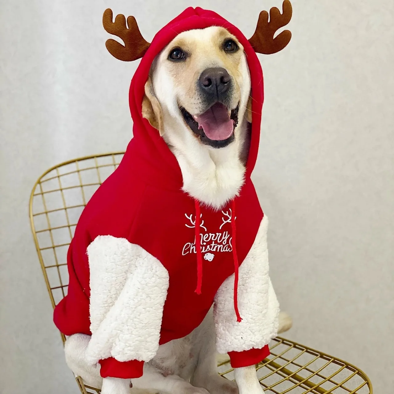 2025 Christmas Dog Clothes Hoodies Fleece Warm Sweatshirt Small Medium Large Dogs Jacket Clothing Pet Costume Dogs Clothes