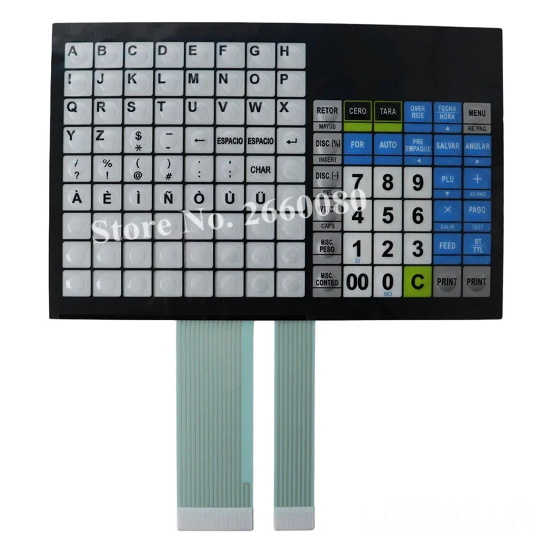 Brand New Keyboard Spanish Language for CAS CL5000 CL5500 CL5000J Scales with Pole Keypad including Overlay