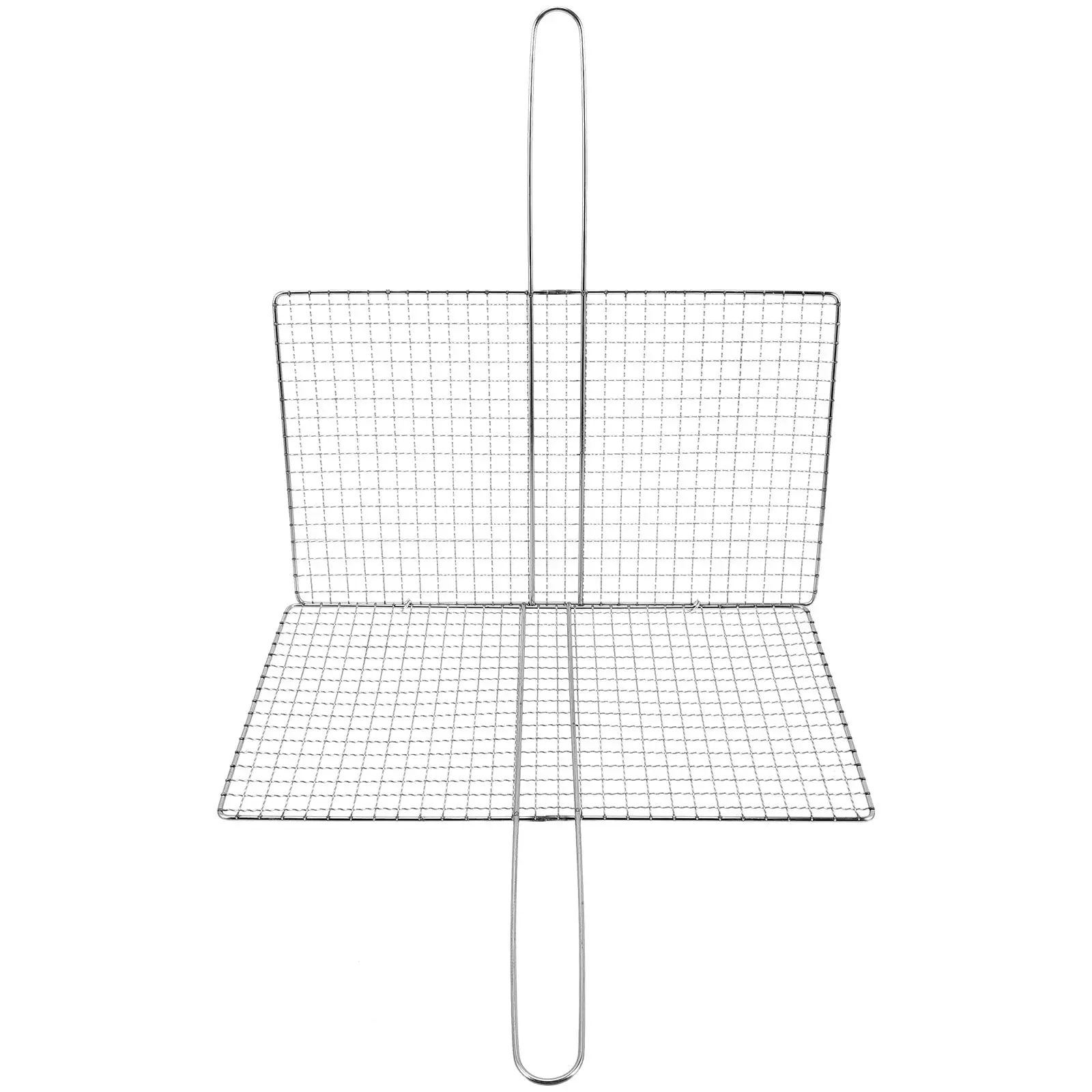

Stainless Steel Fish Grill Basket 24x39cm BBQ Tools Grilling Rack for Outdoor Camping Picnic Beef Steak Vegetables Durable