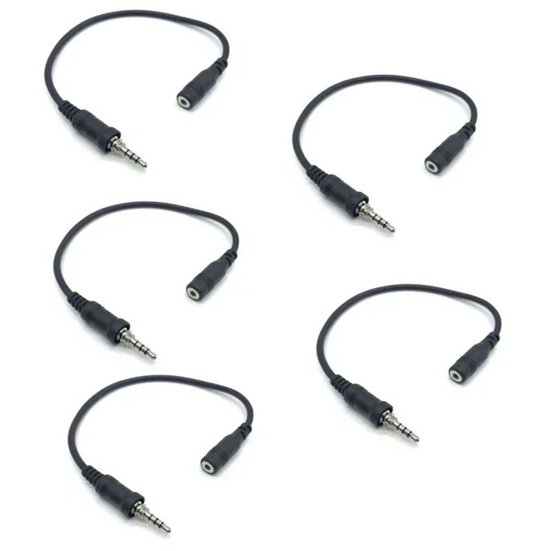 

5pcs 3.5mm Female Plug Connector Audio Transfer Cable for YAESU Vertex VX-7R VX-6R VX-177 VX-170 Twoo Way Radio Headset Earphone