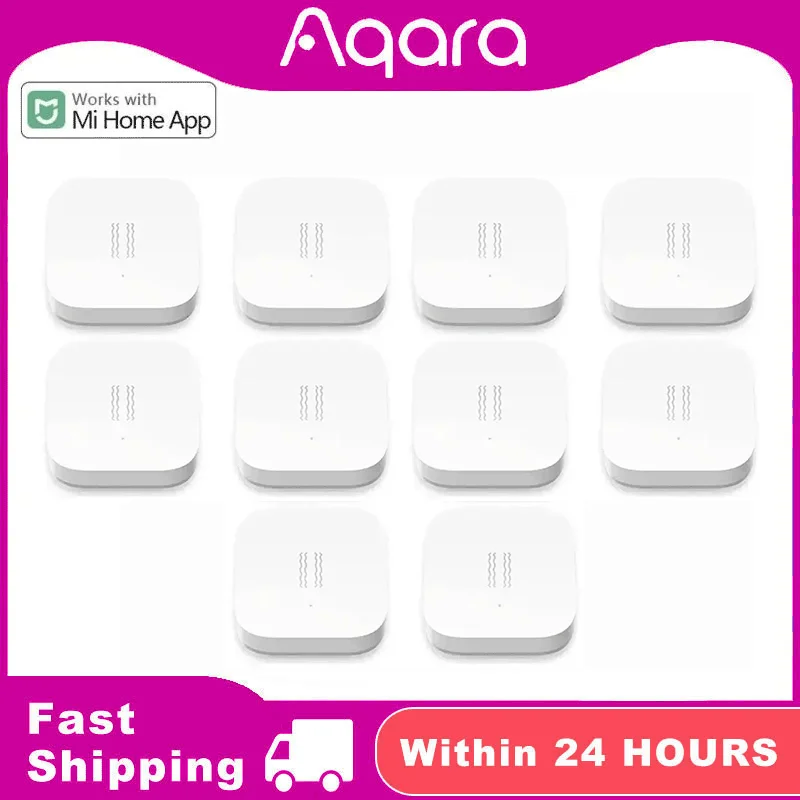 

Aqara Vibration Sensor Zigbee Motion Shock Sensor Detection Alarm Monitor Built in Gyro Work With Xiomi Mi Home Homekit APP