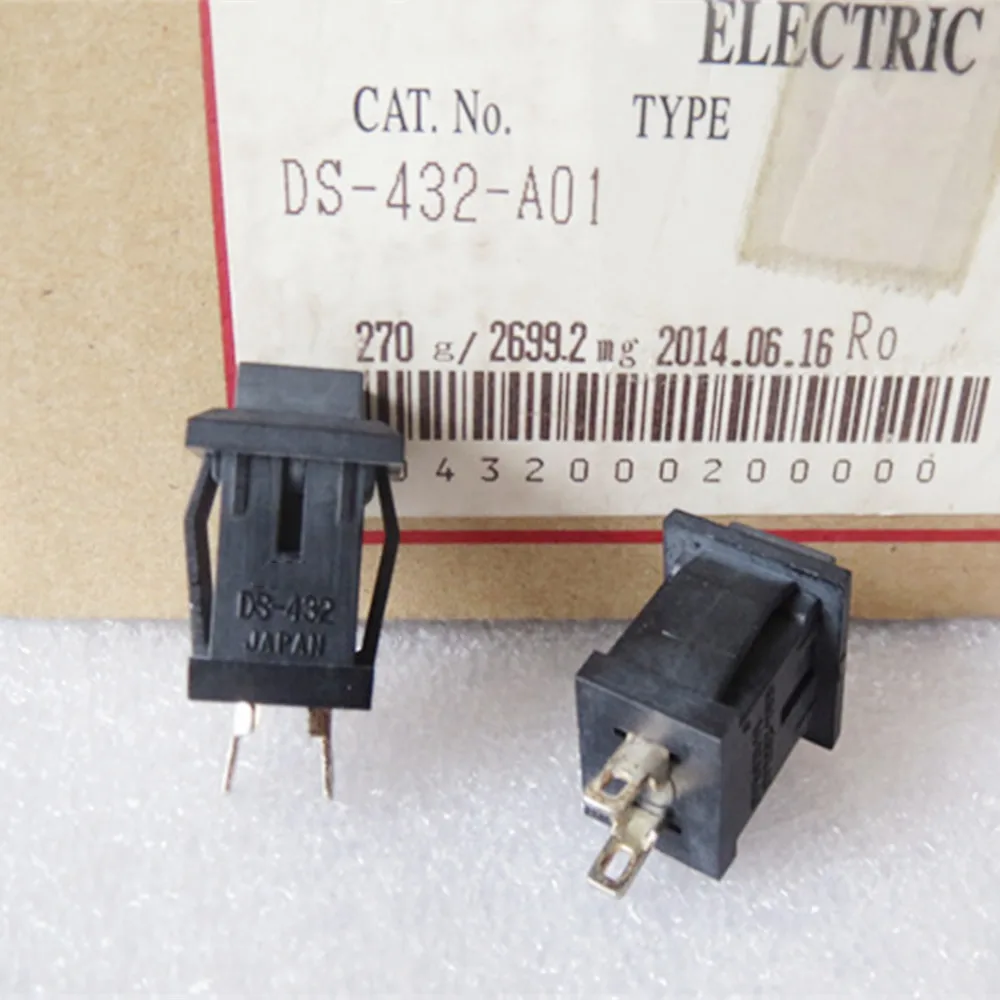 

Оригинальный новый 100% кнопочный переключатель DS-432, 2-контактный, нажатый переключатель питания сброса 1A125V, нормально открытый