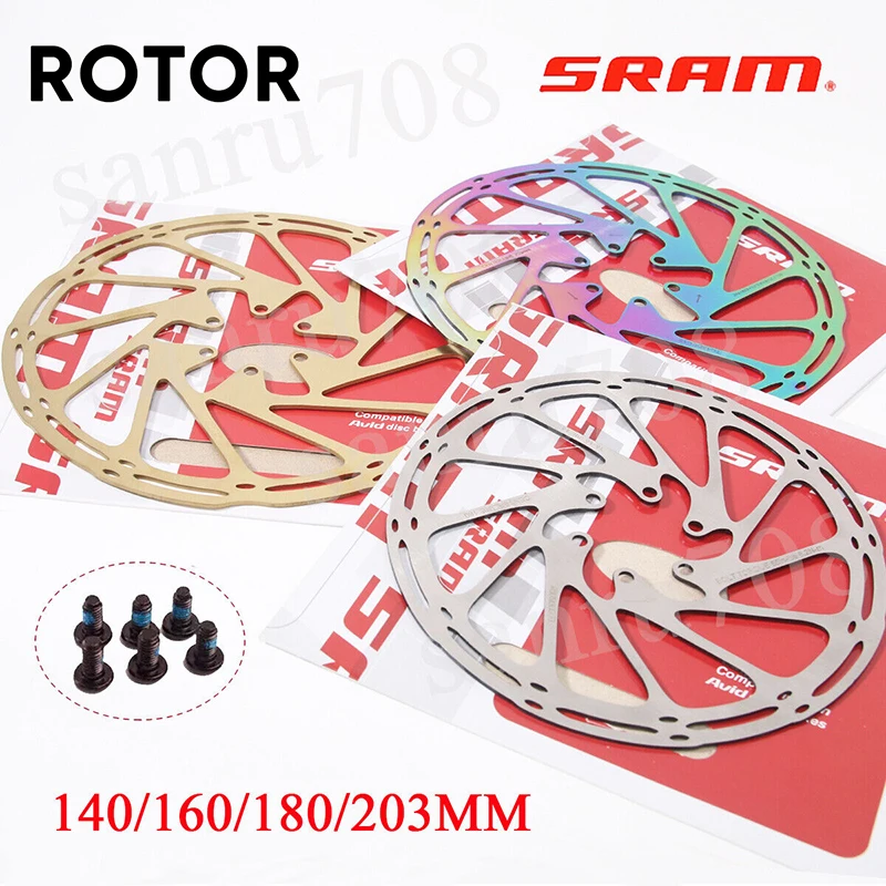 Sram Avid Bike Rotor Centerline Brake Disc 140MM 160MM 180MM 203MM MTB Bicycle Hydraulic Brake Disc Rotor with 6 Bolts Bike Part