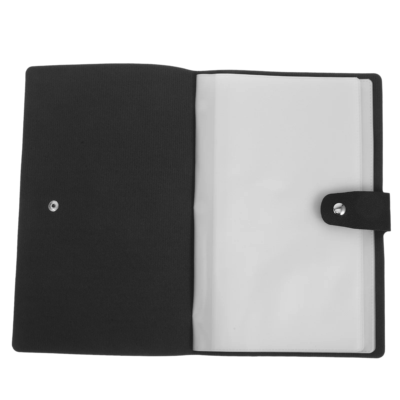 PU PVC Invoice Album Office Bill Storage Organizer Waterproof Business Checkbook Binder Document Holder