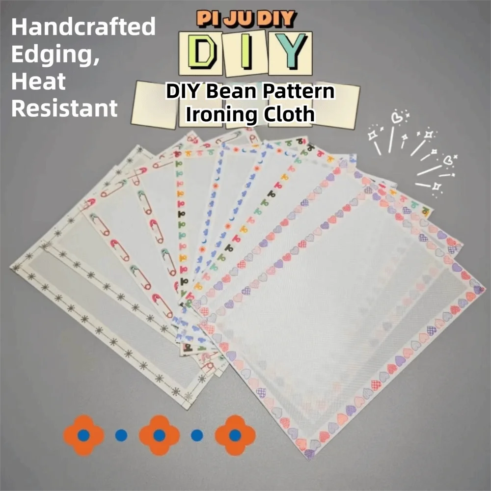 5 قطعة نقل الضوء Perler الخرز الخبز القماش DIY بها بنفسك مقاومة للحرارة صفائح الكي لخرز الصمامات قابلة لإعادة الاستخدام حافة مخيط