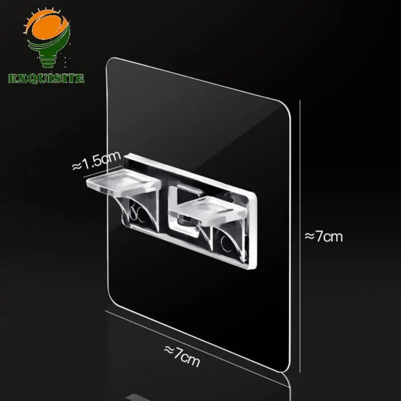 Clapboard Hook Traceless Partition Plate Holder Safe And Assured Double Load-bearing Home Accessories Non Marking Layer Holder