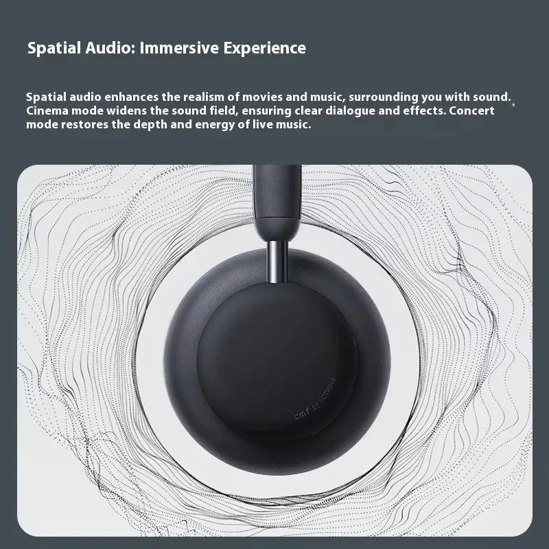 CMF بواسطة لا شيء سماعة برو سماعة لاسلكية تعمل بالبلوتوث سماعات HIFI 40dB الحد من الضوضاء عمر البطارية الطويل سماعة الألعاب هدية الموسيقى #3