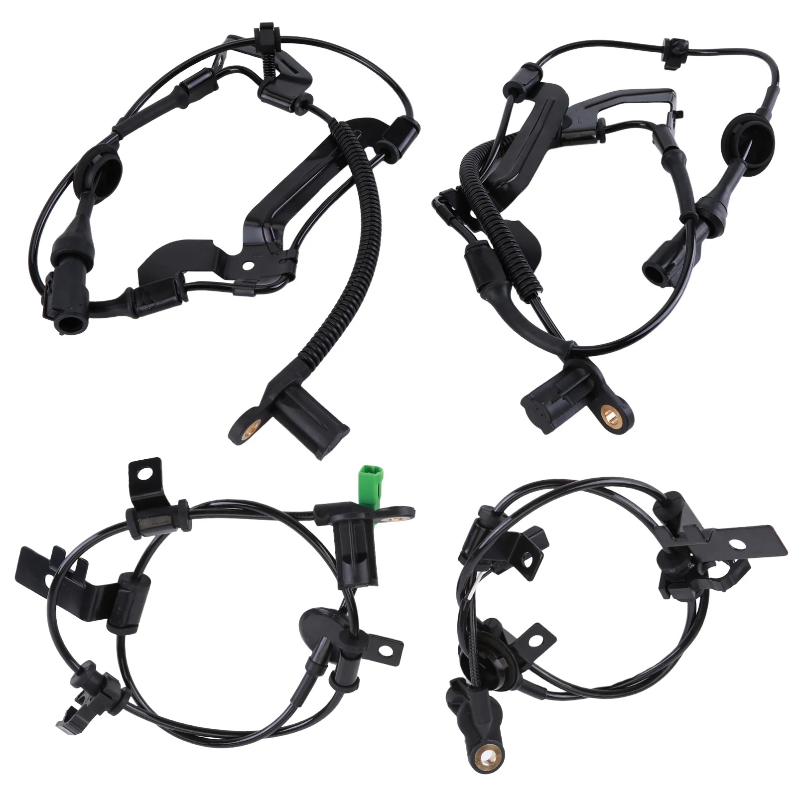 4Pcs ABS Wheel Speed Sensors Front Rear Wheels Compatible for Ford Escape 2009-2012 Replaces 9L8Z-2C205-A, 9L8Z2C204A 9L8Z2C190A 9L8Z2C191A