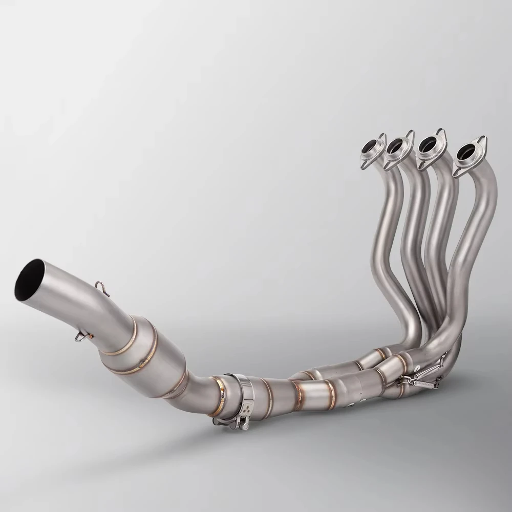 

Мотоциклетная выхлопная система, модифицированный глушитель 51 мм, передняя соединительная труба, без шнуровки для KAWASAKI ZX6R ZX636 ZX-6R 2009-2022