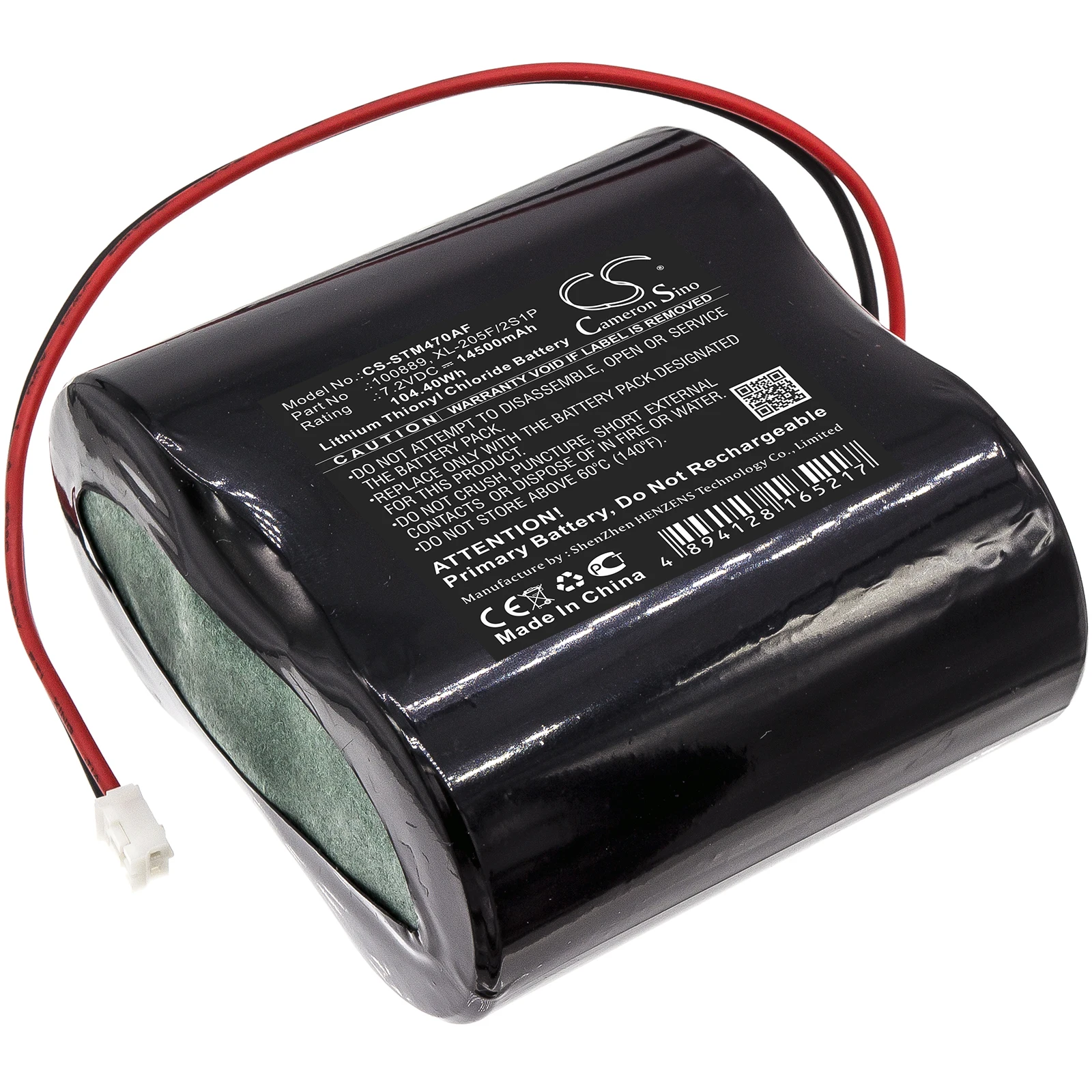 

CS Automatic Flusher Battery for Seametrics iMag4700 AG2000 Flowmeter fits 100889 XL-205F/2S1P 14500mAh/104.40Wh