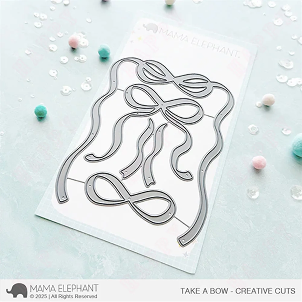 

New Take A Bow Creative Cuts Steel Dies Metal Cutting Dies Stamps for DIY Craft Greeting Card Scrapbooking Embossing Template