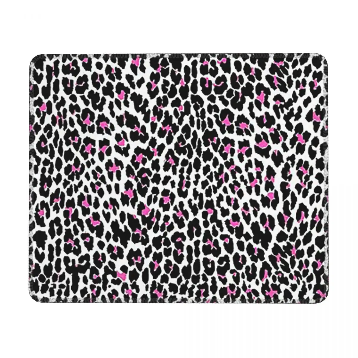 Pink Leopard Print White Animal Print Multi-size Mouse Pad Computer Keyboard Mouse Mat Gamer PC Laptop Desk MatTable Mats