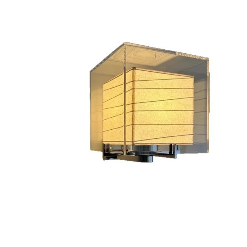 

Designer Japanese Minimalist Homestay Hotel Wall Lamp Bedroom Bedside Corridor Dining Room Wall Lamp Ambient Glass Desk Lamp