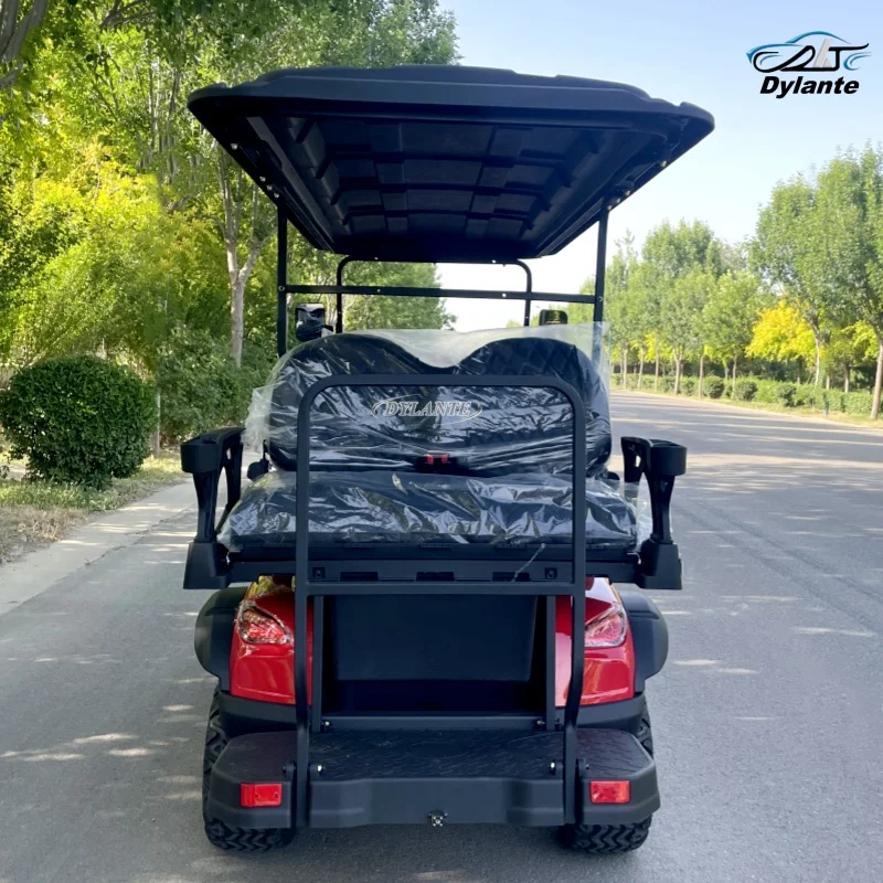 Nuovo 4 6 posti Autobus turistico Strada Legale Fuoristrada Veicolo elettrico Luce a LED Struttura a doppio braccio Carrello da golf