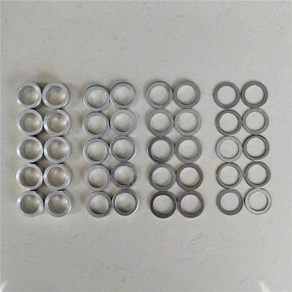 10PCS MTB Road Bicycle Chainring Bolts Gasket 0.5mm 1mm 2mm 5mm Bike Chain Wheel Screws Washer Crankset Bolt Washer Ring