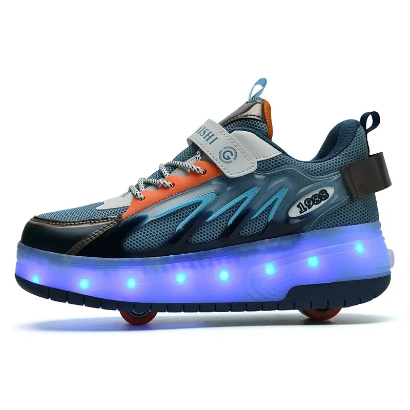 

Adult Children Roller Skates Shoes Sneakers Men with Single Wheel Double Wheel Rollers Skate Shoes Tennis Shoes kids sneakers