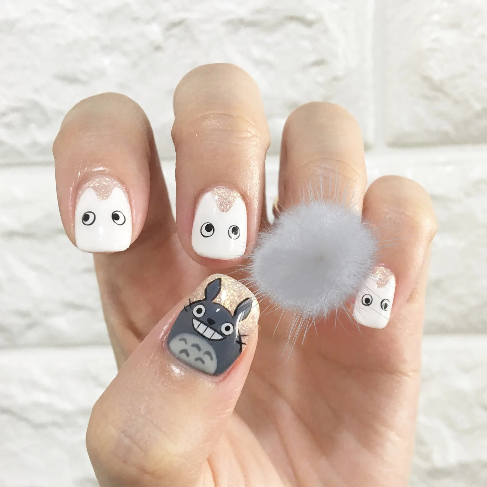 

6pcs Pompom Decorations Magnetic Diy Nail Art Parts Manicure Stickers Accessories For Durable Creative Nail Art Supplies