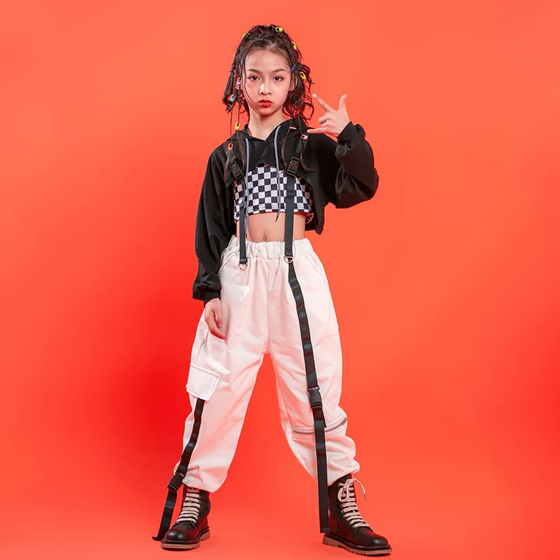 Kinder tanzen Kleidung Hip Hop Jazz Ballsaal Kostüme für Mädchen Jungen Tanz kleidung Street Dance tragen Bühnen outfits T-Shirt Hosen cool