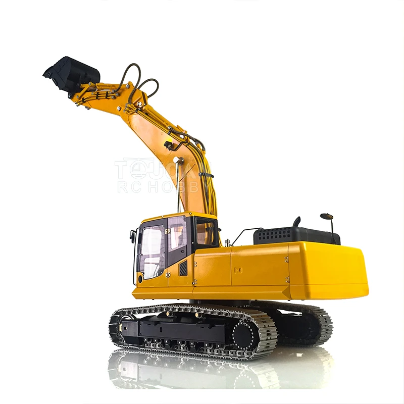 1/14 LESU PC360 CNC Metal RC Hydraulic Excavator Painted Yellow RTR Model Radio Toys W/ PL18 Remote Control Car Trucks THZH1202